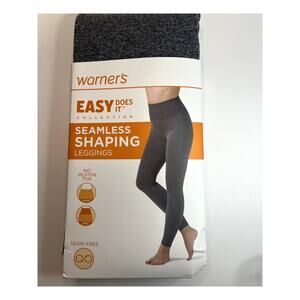 Warner's Women's Seamless Shaping Leggings Dark Gray Heather - L/XL